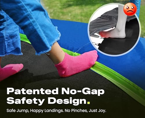 Zupapa 2500LBS Weight Capacity Square Gymnastics Trampoline